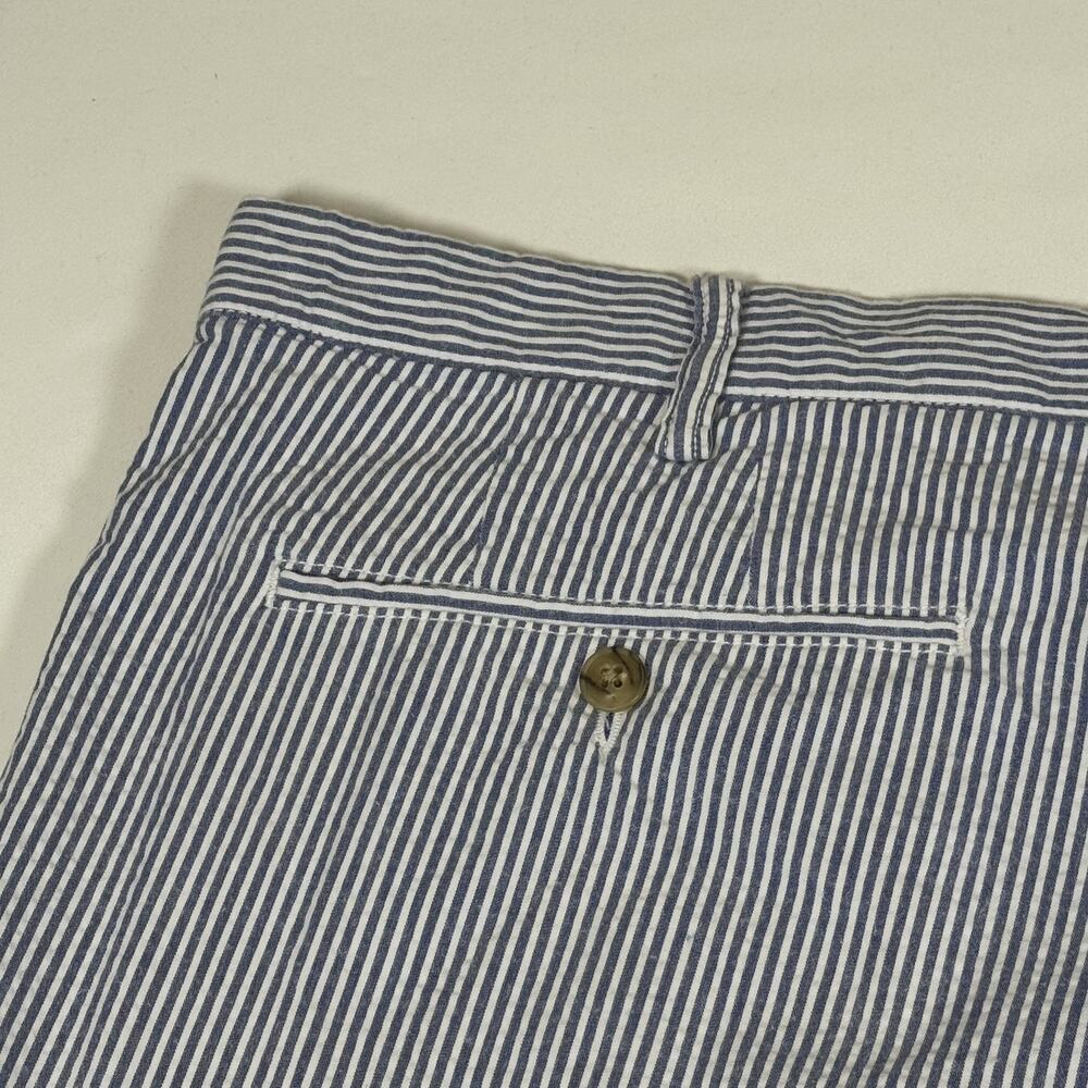 Polo Ralph Lauren Mens Blue White Seersucker Striped Preppy Stretch Shorts Sz 40 - Picture 7 of 15